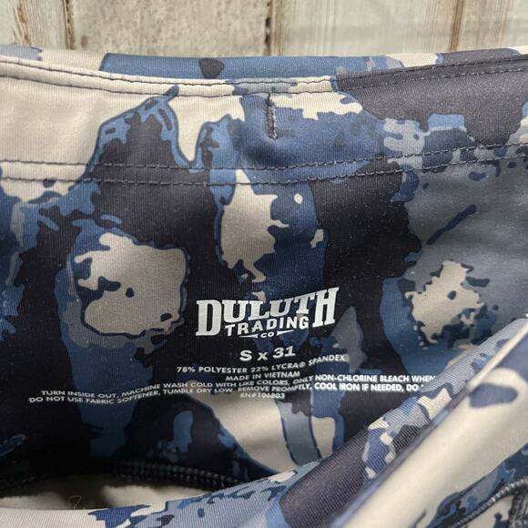 Duluth Trading Company NoGa Sculpting Leggings Women's Blue Camo Size Small - Picture 3 of 9